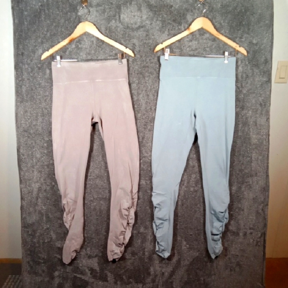 Lululemon Inner Glow Tight Ruched Leggings Bundle Womens Running Size 8